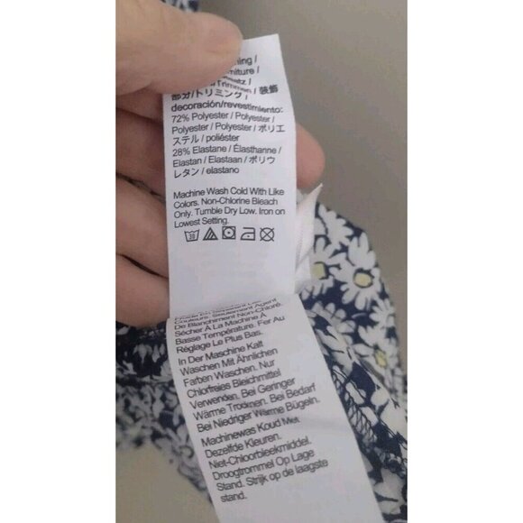 J. Crew Puff Sleeve Smocked Peplum Blouse - Picture 9 of 9